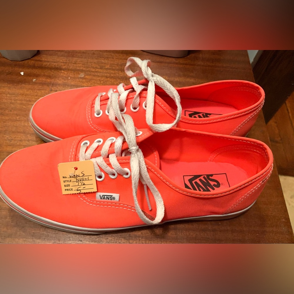 Vintage Neon Vans Classic Lace Up Size 7.5 Womens 6 Mens